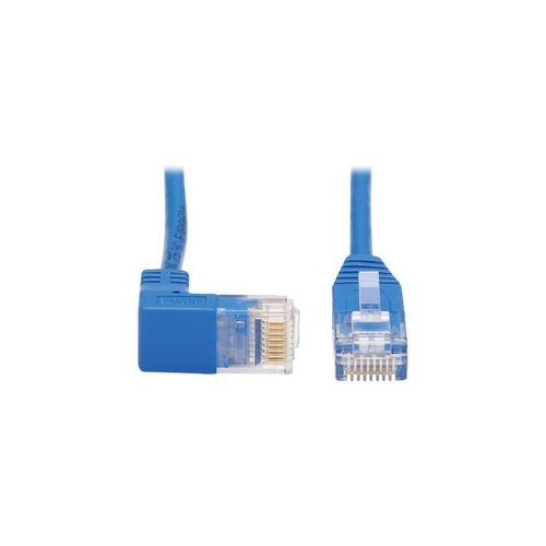 Tripp Lite Cat6 Down Right Angle Slim M/m Blue 10ft (N204S10BLDN)