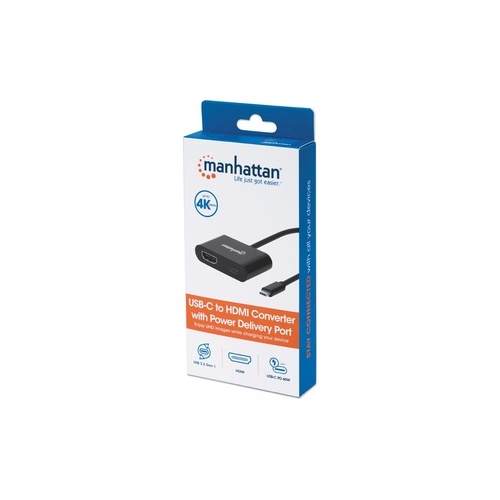 Manhattan - Strategic Usb-c To Hdmi Converter With Pd Port (153416)