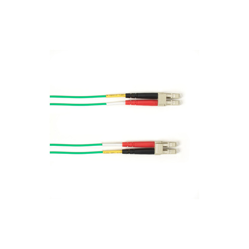 Black Box Om4 50/125 Multimode Fiber Optic Patch Cable - Ofnp Plenum, Lc To Lc, Green, 30-m (98.4-ft.), Gsa, Taa, Non-returnable/non-cancelable (FOCMPM4-030M-LCLC-GN)