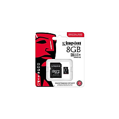 Kingston 8gb Microsdhc Industrial C10 A1 Pslc Card + Sd Adapter (SDCIT2/8GB)