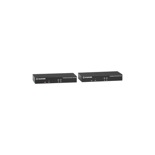 Black Box Kvm Extender Kit Over Fiber-single-monitor, Displayport 4k30, Usb 2.0, Audio, Serial, Local Video Out, Sfp Port,gsa,taa (KVXLCDPF-100)