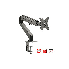 SIIG Single Gas Spring C-clamp Desk Mount 27 (CEMT3311S1)