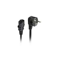 Monoprice Power Cord - Cee 7/7 "schuko" (europe) To Iec 60320 C13_ 18awg_ 5a/1250w_ 250v_ 3-prong_ Black_ 3ft (42094)