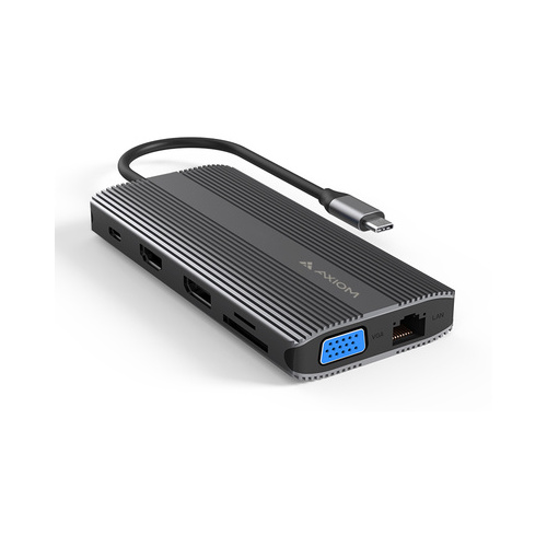 Axiom Usb-c To Hd/dp/vga/rj/usb-c/usb-a (12N1USBCHPV5CAXD)
