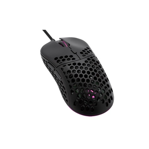 Monoprice Dark Matter By Hyper-k Ultralight Optical Gaming Mouse - 16000dpi_ Pixart Pmw 3389_ Omron_ Rgb_ 60g Weight_ Wired (40430)