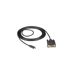 Black Box Usb-c Adapter Cable - Usb-c To Dvi Adapter, 1080p @ 60hz, Dp 1.2 Alt Mode, 10-ft. (3.0-m) (VAUSBC31DVID010) Black Box Usb-c Adapter Cable - Usb-c To Dvi Adapter, 1080p @ 60hz, Dp 1.2 Alt Mode, 10-ft. (3.0-m) (VAUSBC31DVID010)