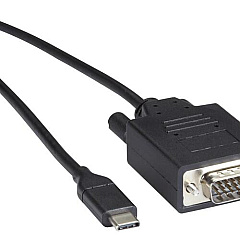 Black Box Usb-c Adapter Cable - Usb-c To Vga Adapter, 1920x1200 / 1080p, Dp 1.2 Alt Mode, 3-ft. (0.9-m) (VAUSBC31VGA003) Black Box Usb-c Adapter Cable - Usb-c To Vga Adapter, 1920x1200 / 1080p, Dp 1.2 Alt Mode, 3-ft. (0.9-m) (VAUSBC31VGA003)