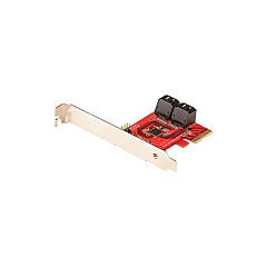StarTech Card, 4 Ports, 6gbps, Non-raid (4P6G-PCIE-SATA-CARD)