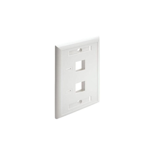 Tripp Lite 2-port Dual Outlet Keystone Wall Plate (N042-001-WH)