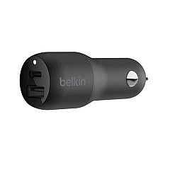 Belkin 32w Car Charger, W/ Ltg To Usb-c Cbl, 4 Blk (CCB003BT1MBKV2)