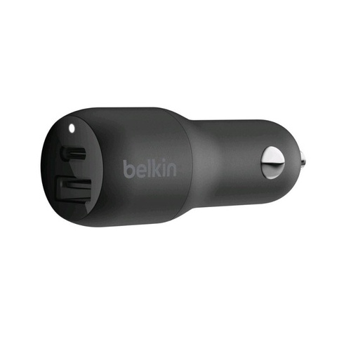 Belkin 32w Car Charger, W/ Ltg To Usb-c Cbl, 4 Blk (CCB003BT1MBKV2)