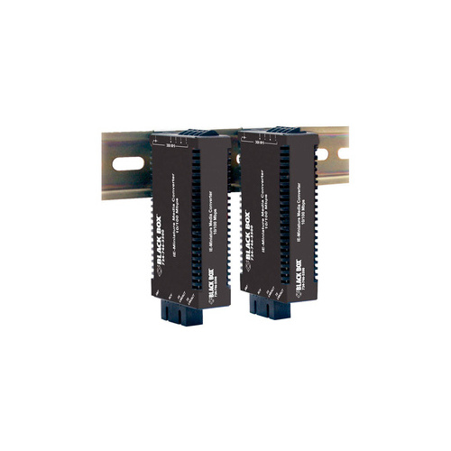 Black Box Fast Ethernet Industrial Media Converter 10/100-mbps Copper To 100-mbps Multimode Fiber,hardened Temperature,1300nm,2km,st,taa (LIC022AR3)
