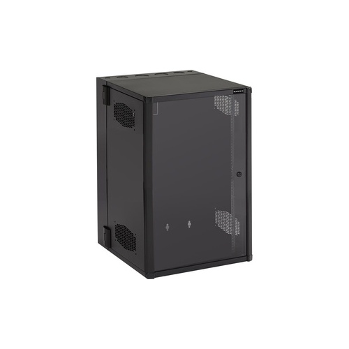 Black Box Wallmount Cabinet Enclosure 19u,24-in. W X 25-in. D,19-in. Rackmount,m6 Rails,locking Plexiglass Front, 300-lb. Capacity,taa (WMD19-2425-PQU)