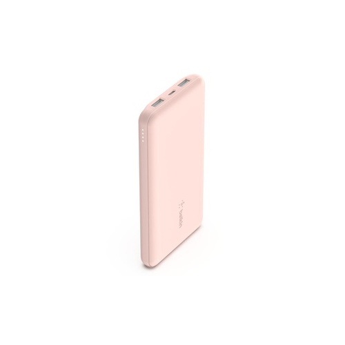 Belkin 10k Power Bank, Usb-a & C 15w, Rose Gold (BPB011BTRG)