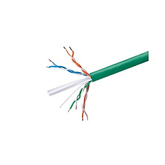 Monoprice Cat6 Ethernet Bulk Cable - Solid_ 550mhz_ Utp_ Cmr_ Riser Rated_ Pure Bare Copper Wire_ 23awg_ No Logo_ 1000ft_ Green (ul) (41360)