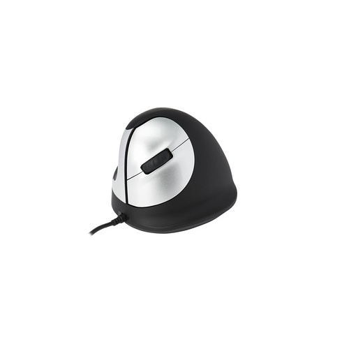 Rapiddeploy R-go He Mouse, Ergonomic Mouse, Medium (hand Size 165-185mm), Left Handed, Wired (RGOHELE)