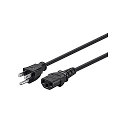 Monoprice Power Cord - Nema 5-15p To Iec 60320 C13_ 14awg_ 15a/1875w_ 3-prong_ Black_ 6ft_ 6-pack (39789)