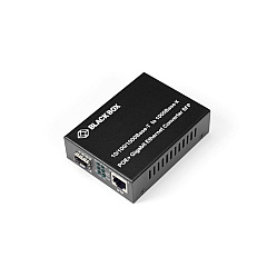 Black Box Gigabit Ethernet (1000-mbps) Poe+ Media Converter - 10/100/1000-mbps Copper To 1000-mbps Fiber Sfp (LGC215AR2) Black Box Gigabit Ethernet (1000-mbps) Poe+ Media Converter - 10/100/1000-mbps Copper To 1000-mbps Fiber Sfp (LGC215AR2)