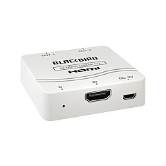 Monoprice Blackbird 4k 1x2 Hdmi Splitter Allows You To Distribute A Single Hdmi Video Source To Two Hdmi Displays. (43876)