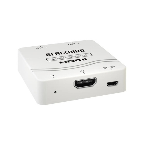 Monoprice Blackbird 4k 1x2 Hdmi Splitter Allows You To Distribute A Single Hdmi Video Source To Two Hdmi Displays. (43876)