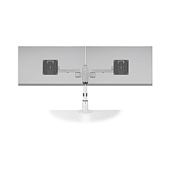 Hcw Distributing Staxx Dual Monitor Pole Mount With Articulating Arms,white. Taa (STX02S248)