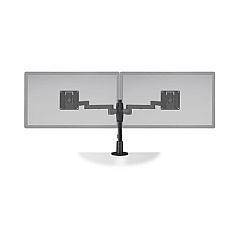 Hcw Distributing Staxx Dual Monitor Pole Mount For Up To 30 In Wide Screen Displays Black, Taa (STX02W104)