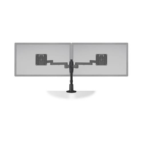 Hcw Distributing Staxx Dual Monitor Pole Mount For Up To 30 In Wide Screen Displays Black, Taa (STX02W104)