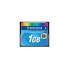 Transcend Flash Memory Card 1 Gb 80x Cf (TS1GCF80)