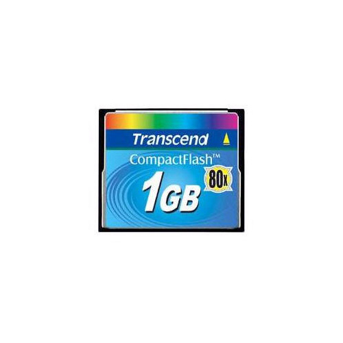 Transcend Flash Memory Card 1 Gb 80x Cf (TS1GCF80)