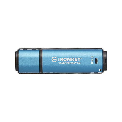 Kingston 128gb Ironkey Vault Privacy 50 Aes-256 Encrypted, Fips 197 (IKVP50/128GB)