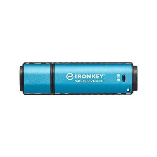 Kingston 8gb Ironkey Vault Privacy 50 Aes-256 Encrypted, Fips 197 (IKVP50/8GB)