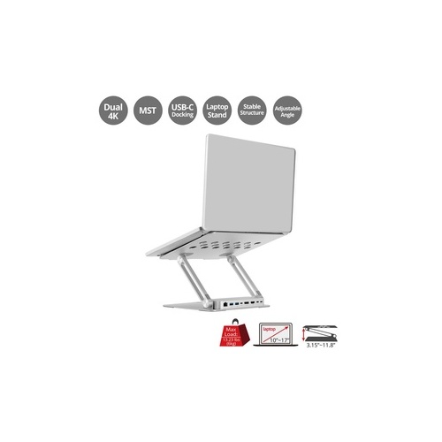 SIIG Usb-c Laptop Stand & 4k Mst Docking. (CEMTDK11S1)