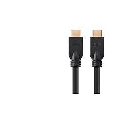 Monoprice 4k No Logo High Speed Hdmi Cable 15ft - Cl2 In Wall Rated 18 Gbps Black - 3 Pack (39530)