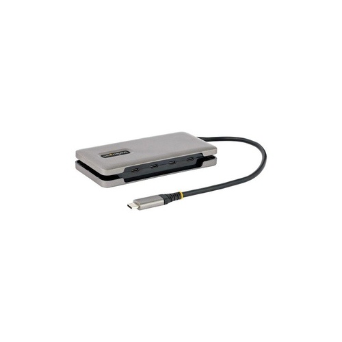 StarTech 4-port Usb-c Hub - 4x Usb-c Ports - Usb 3.1 10gbps-portable Usb C Hub With 100w Power Delivery Pass-through, Usb Type C Hub W/9.8in Wrap-around Cable (HB31CM4CPD3)