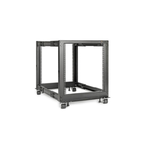 Rocstor 12u Open Frame 4-post Rack-blk (Y10E008B1)