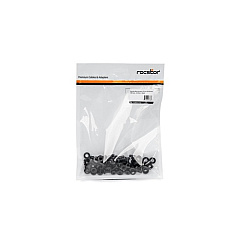 Rocstor Rack Screws - 20 Pack - Black (Y10E012B1) Rocstor Rack Screws - 20 Pack - Black (Y10E012B1)