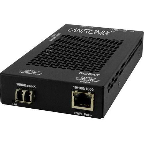 Triden Group 10/100/1000 Poe+ Rj-45 To 1000base-sx Mm Lc Media Converter With -na Ps (SGPAT1039105NA)