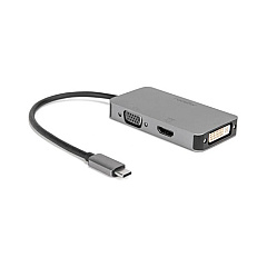 Rocstor Usb-c Multiport Adapter - Aluminum Grey (Y10A266A1)