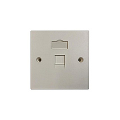 Tripp Lite Uk Wall Plate 1-port Unloaded White (N042UW01S)