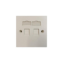 Tripp Lite Uk Wall Plate 2-port Unloaded White (N042UW02S)