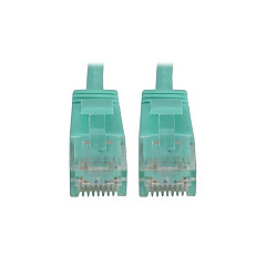 Tripp Lite Cat6 Cable Snagless Molded Slim Aqua 1ft (N261S01AQ)