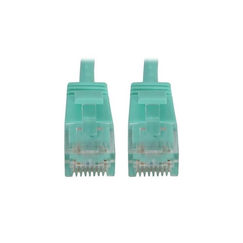 Tripp Lite Cat6 Cable Snagless Slim M/m Aqua 10ft (N261S10AQ)