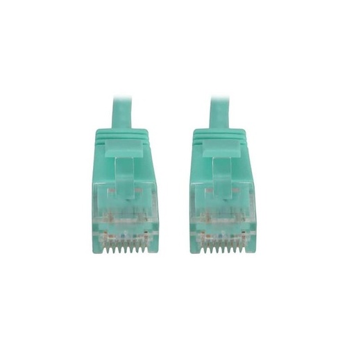 Tripp Lite Cat6 Cable Snagless Slim Aqua M/m 15ft (N261S15AQ)