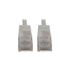 Tripp Lite Cat6 Cable Snagless Slim M/m White 15ft (N261S15WH)