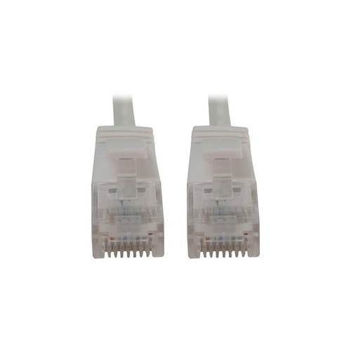 Tripp Lite Cat6 Cable Snagless Slim M/m White 15ft (N261S15WH)