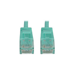 Tripp Lite Cat6 Cable Snagless Slim M/m Aqua 20ft (N261S20AQ)