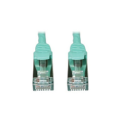 Tripp Lite Cat6 Cable Shielded Slim M/m Aqua 1ft (N262S01AQ)