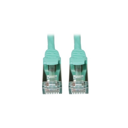 Tripp Lite Cat6 Cable Shielded Slim M/m Aqua 15ft (N262S15AQ)