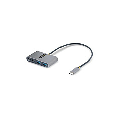 StarTech 4-port Usb-c Hub With 100w Power Delivery Pass-through Charging, 2x Usb-a + 2x Usb-c, 5gbps, 1ft (30cm) Cable, Portable Usb Type-c To Usb-a/c Hub (5G2A2CPDB-USB-C-HUB)