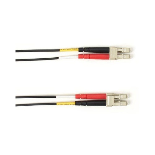 Black Box Om4 Mm Fo Patch Cable Duplx, Plenum, Black, Lclc, 20m, Non-cancelable, Non-returnable (FOCMPM4-020M-LCLC-BK)